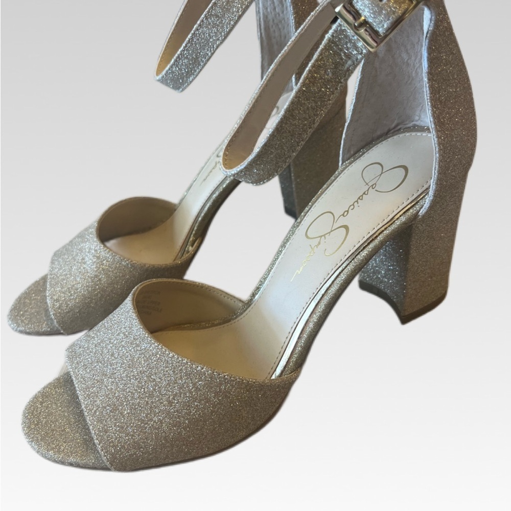 Jessica Simpson Glittering golden Heels size 9
